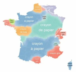 Exemple de geotags par région.