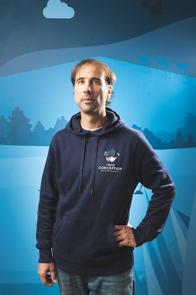Miguel Robin, Graphiste chez Info Conception